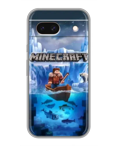 Чохол для Google Pixel 8A з картинкою «Minecraft льодянийсвіт»