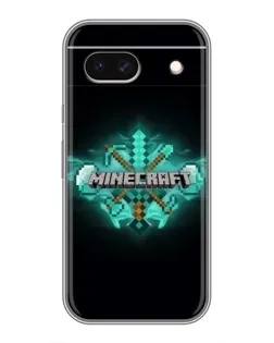 Чохол для Google Pixel 8A з картинкою «Minecraft Diamond лого»