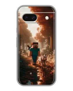 Чохол для Google Pixel 8A з картинкою «Стів у лісі»