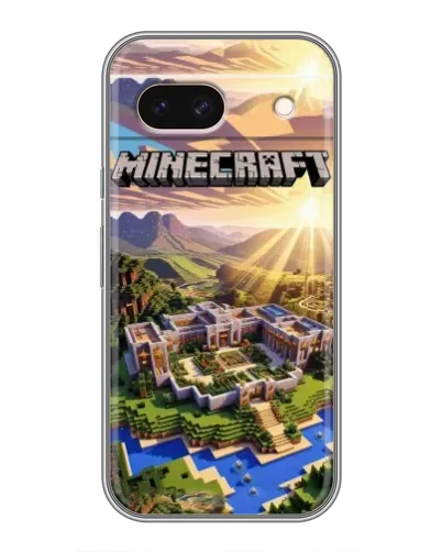 Чохол для Google Pixel 8A з картинкою «Minecraft панорама»