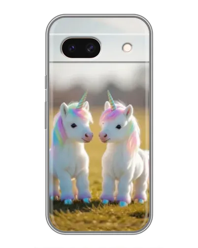 Чохол для Google Pixel 8A з картинкою «Пара єдинорогів»
