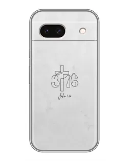 Чохол для Google Pixel 8A з картинкою «Івана 3:16 Хрест»