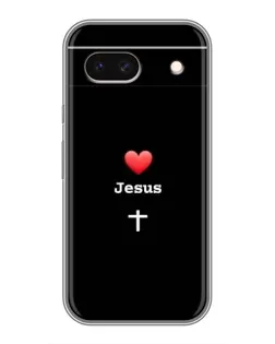 Чохол для Google Pixel 8A з картинкою «Серце - Jesus»