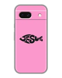 Чохол для Google Pixel 8A з картинкою «Рожевий символ Jesus»