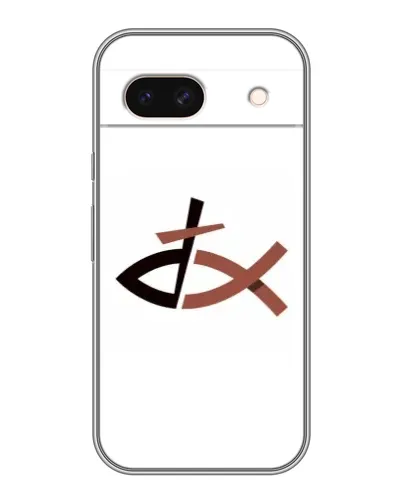 Чохол для Google Pixel 8A з картинкою «Риба та хрест»