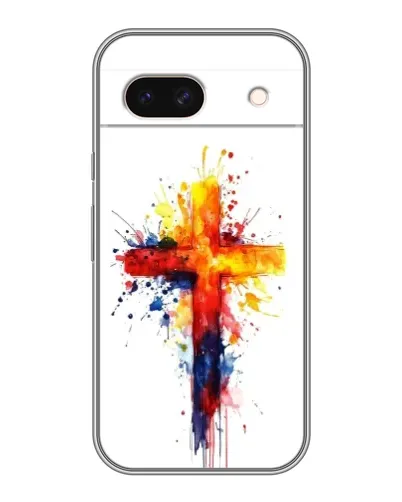Чохол для Google Pixel 8A з картинкою «Акварельний хрест»
