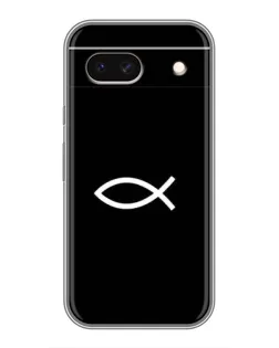 Чехол для Google Pixel 8A с картинкой «Символ рыбы Jesus»