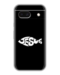 Чехол для Google Pixel 8A с картинкой «Рыба Jesus»