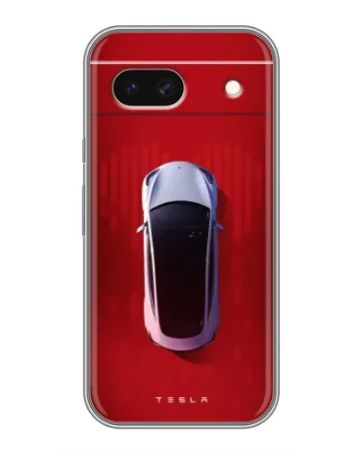 Чохол для Google Pixel 8A з картинкою «Tesla Top View»
