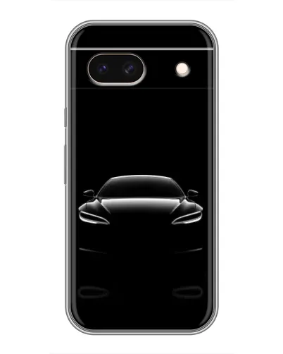 Чохол для Google Pixel 8A з картинкою «Силует Tesla Night»