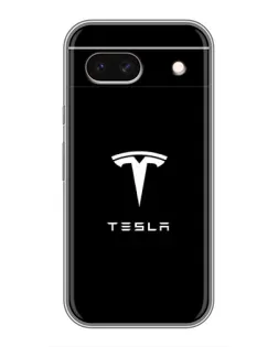 Чохол для Google Pixel 8A з картинкою «Tesla White Logo»