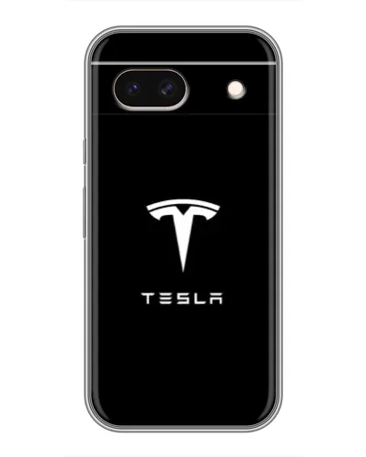 Чохол для Google Pixel 8A з картинкою «Tesla White Logo»