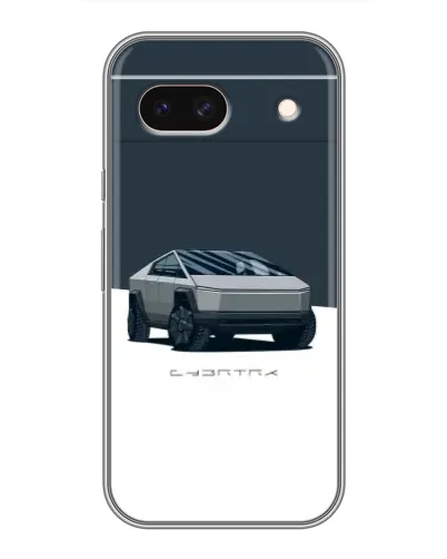 Чохол для Google Pixel 8A з картинкою «Сріблястий Cybertruck Tesla»