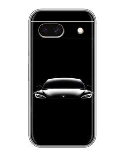 Чохол для Google Pixel 8A з картинкою «Фари Tesla Night»