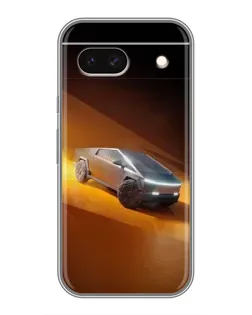 Чохол для Google Pixel 8A з картинкою «Cybertruck у пустелі»