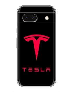 Чохол для Google Pixel 8A з картинкою «Tesla Red Logo»