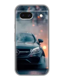 Чохол для Google Pixel 8A з картинкою «Mercedes — нічне місто»