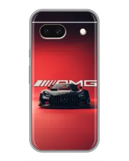 Чехол для Google Pixel 8A с картинкой «Mercedes AMG — красная линия»