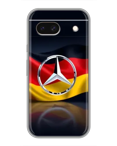 Чехол для Google Pixel 8A с картинкой «Mercedes — флаг Германии»