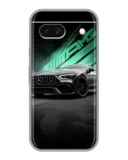 Чехол для Google Pixel 8A с картинкой «Темный Mercedes AMG»