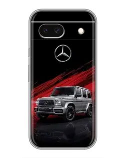 Чехол для Google Pixel 8A с картинкой «Mercedes G-Class красный»