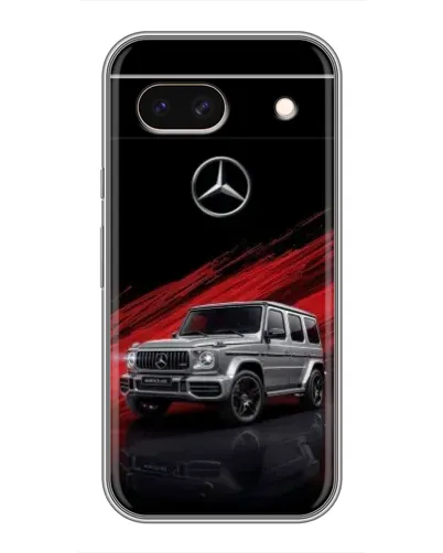 Чехол для Google Pixel 8A с картинкой «Mercedes G-Class красный»