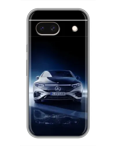 Чехол для Google Pixel 8A с картинкой «Ночной Mercedes EQ»