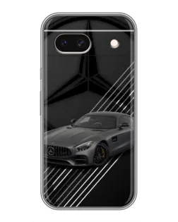 Чехол для Google Pixel 8A с картинкой «Mercedes AMG — графика»