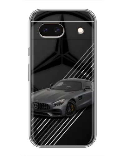 Чехол для Google Pixel 8A с картинкой «Mercedes AMG — графика»