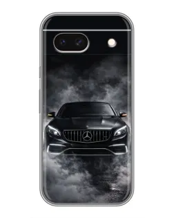 Чехол для Google Pixel 8A с картинкой «Mercedes в дыму»