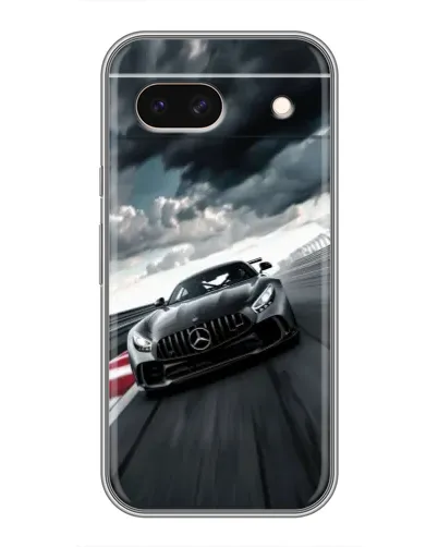 Чехол для Google Pixel 8A с картинкой «Гоночный Mercedes AMG»