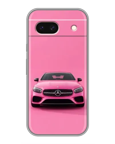 Чехол для Google Pixel 8A с картинкой «Розовый Mercedes AMG»