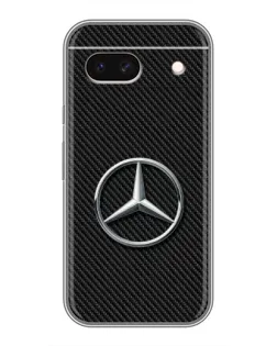 Чехол для Google Pixel 8A с картинкой «Карбоновый Mercedes стиль»