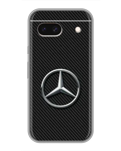 Чехол для Google Pixel 8A с картинкой «Карбоновый Mercedes стиль»