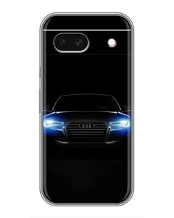 Чехол для Google Pixel 8A с картинкой «Audi в неоне»
