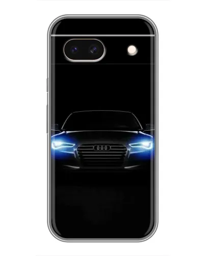 Чехол для Google Pixel 8A с картинкой «Audi в неоне»