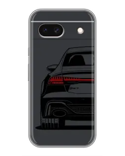 Чехол для Google Pixel 8A с картинкой «Задняя часть Audi — арт»