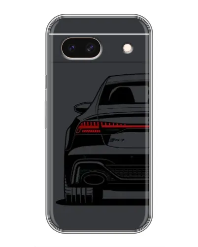 Чехол для Google Pixel 8A с картинкой «Задняя часть Audi — арт»