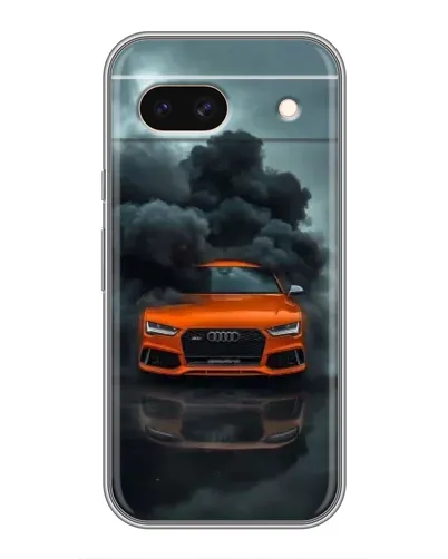 Чехол для Google Pixel 8A с картинкой «Audi в облаках дыма»