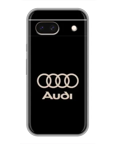 Чехол для Google Pixel 8A с картинкой «Audi — золотой логотип»