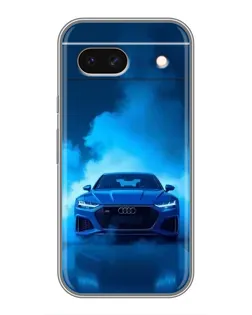 Чехол для Google Pixel 8A с картинкой «Audi — голубая энергия»