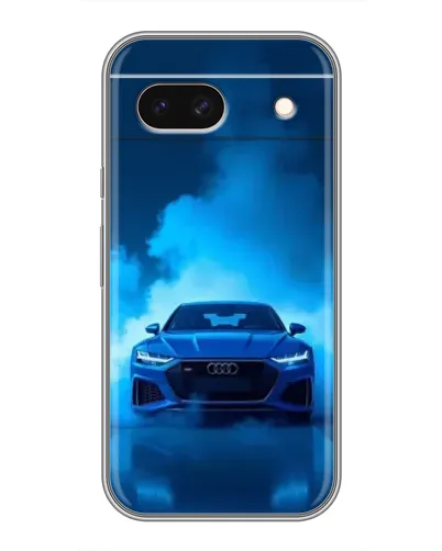 Чехол для Google Pixel 8A с картинкой «Audi — голубая энергия»