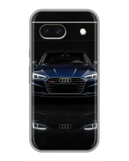 Чехол для Google Pixel 8A с картинкой «Audi — ночное отражение»
