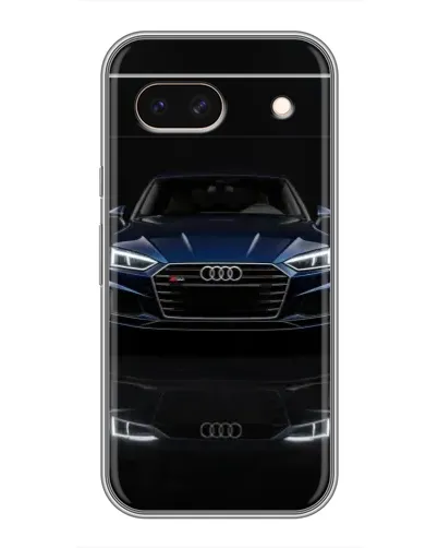 Чехол для Google Pixel 8A с картинкой «Audi — ночное отражение»