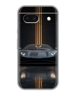 Чохол для Google Pixel 8A з картинкою «Lamborghini золоті лінії»