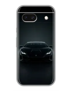 Чохол для Google Pixel 8A з картинкою «Чорний Lamborghini Aventador»