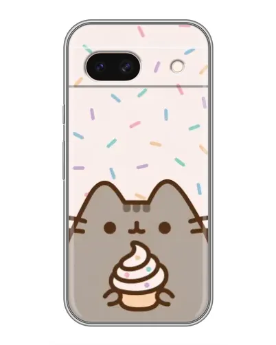 Чохол для Google Pixel 8A з картинкою «Пушин з кексом»