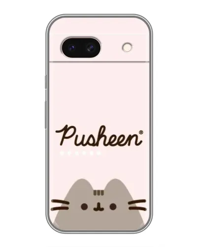 Чохол для Google Pixel 8A з картинкою «Pusheen логотип»
