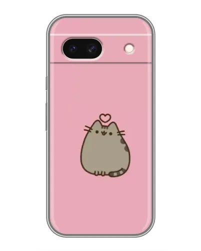 Чохол для Google Pixel 8A з картинкою «Pusheen серце»