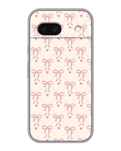 Чохол для Google Pixel 8A з картинкою «Рожеві бантики Coquette»